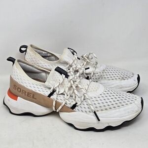 SOREL Womens Kinetic Impact Lace White Salmon Eraser Size 9.5. Running Walking